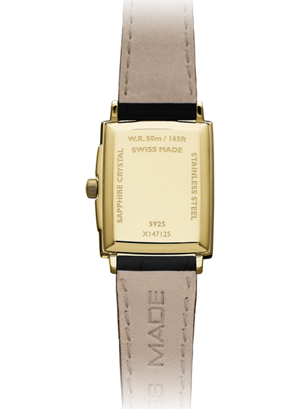 Raymond Weil Women's Toccata 34 Roman Numeral Date Leather Strap Watch - view 2, Yellow