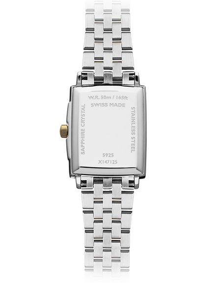 Raymond Weil Women's Toccata 34 Roman Numeral Date Bracelet Strap Watch - view 2, Silver & Yellow