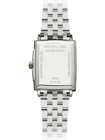 Raymond Weil Women's Toccata 34 Roman Numeral Date Bracelet Strap Watch - view 2, Silver & Rose
