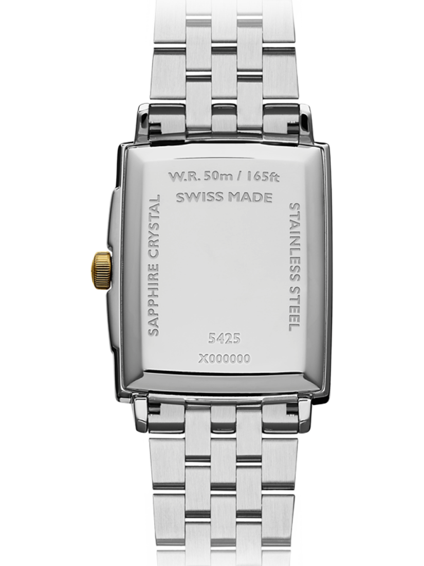 Product image 2 of 3, which shows Raymond Weil Men's Toccata 37 Date Mother of Pearl Diamond Bracelet Strap Watch, Yellow/Silver