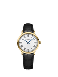 Raymond Weil Men's Toccata 39.5 Date Roman Numerals Leather Strap Watch