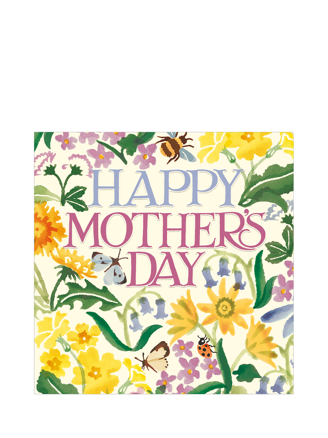 Emma Bridgewater Bees & Butterflies Pattern Mother's Day Card