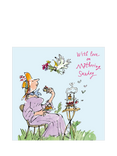 Woodmansterne Woman Having Tea Mother's Day Card