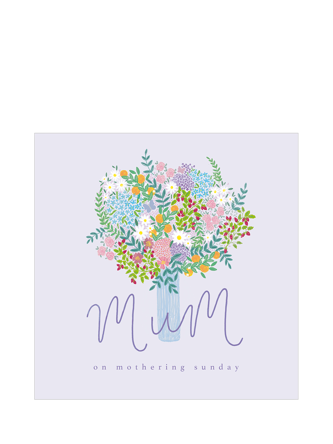 Woodmansterne Vase Of Flowers Mother's Day Card