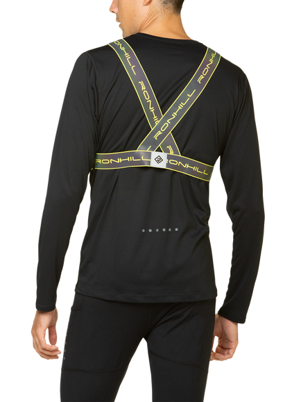 Ronhill Reflect Running Belt, Fluo Yellow/Reflect - view 2, Fluo Yellow/Reflect