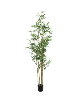 Floralsilk Artificial Potted Bamboo Plant, 165cm, Green, Green