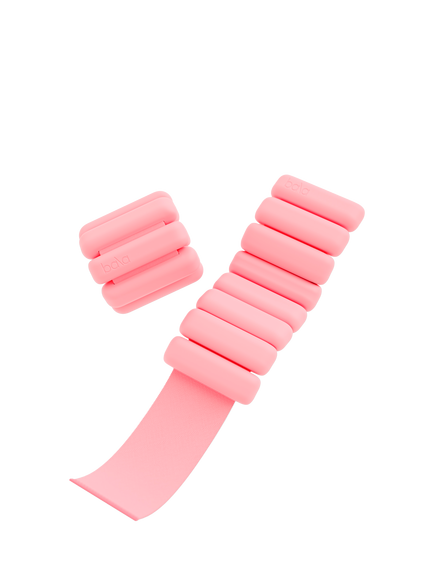 Bala Bangles 0.9kg/2lb Wrist and Ankle Weights, Blush Pink