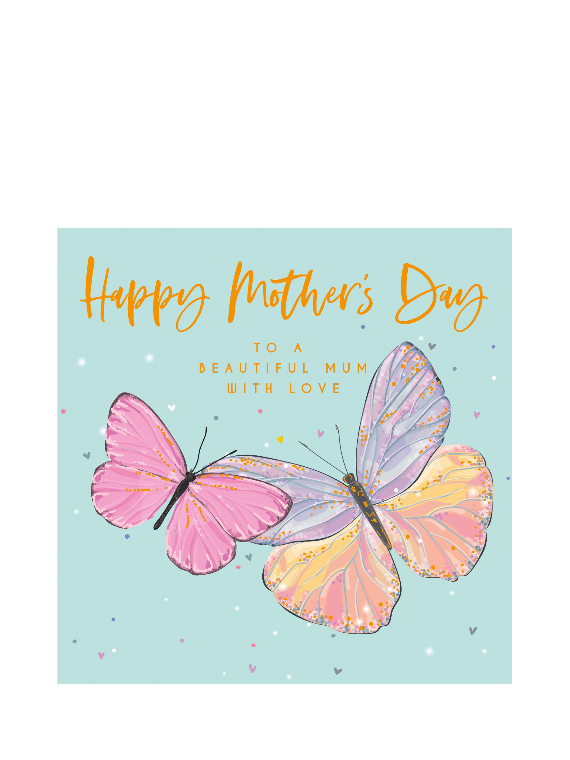 Belly Button Designs Butterflies Beautiful Mum Mother's Day Card