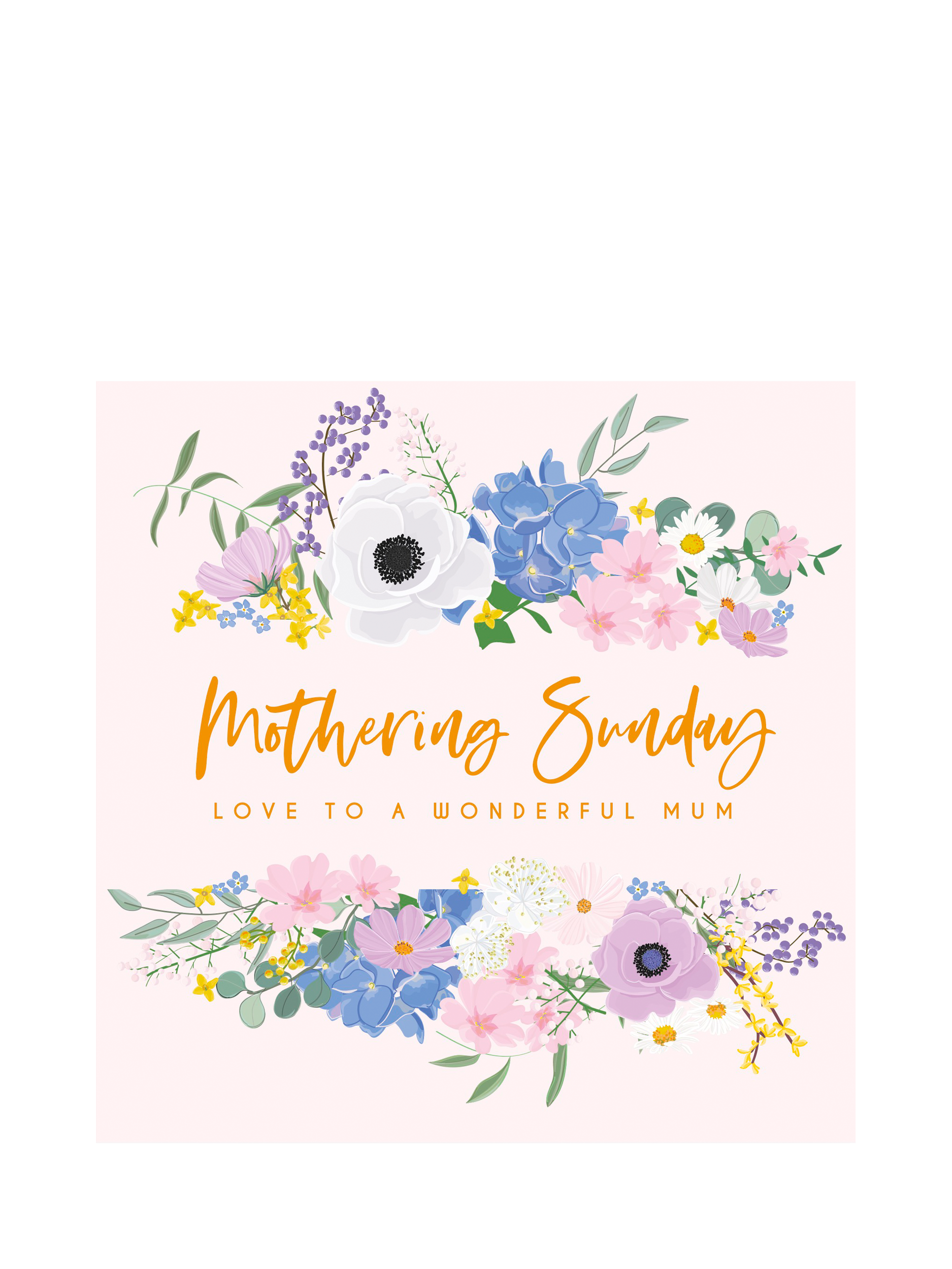 Belly Button Designs Flower Border Mother's Day Card