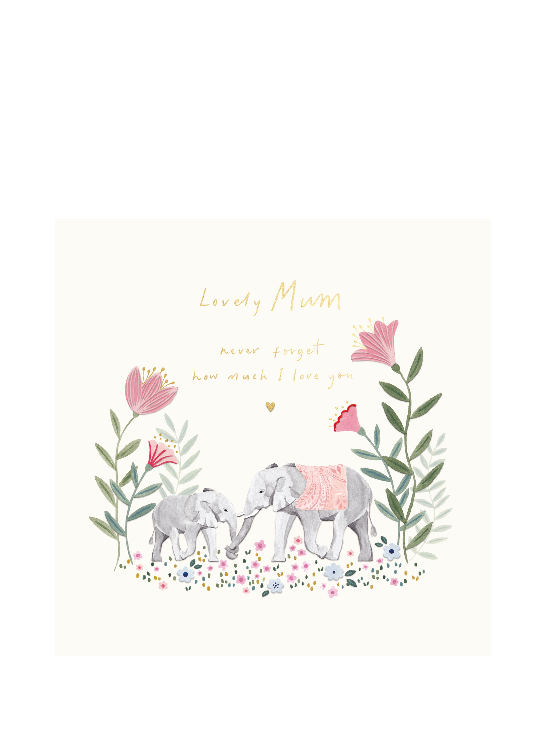 Paperlink Lovely Mum Elephants Mother's Day Card