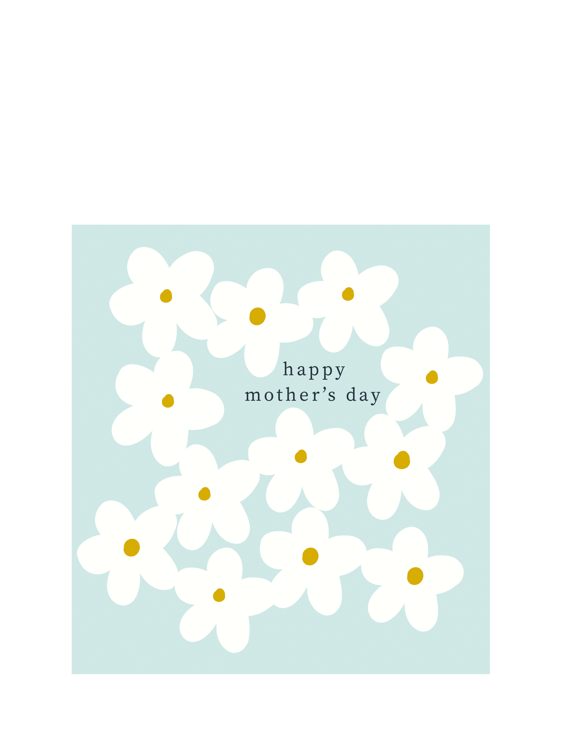 Caroline Gardner Simple Flowers Mother's Day Card