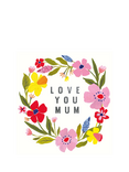 Caroline Gardner Spring Floral Wreath Mother's Day Card