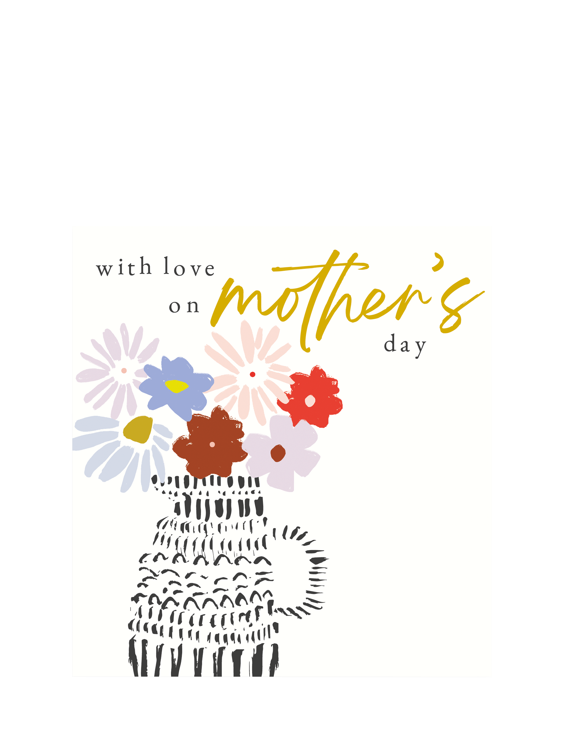 Caroline Gardner Floral Vase Mother's Day Card