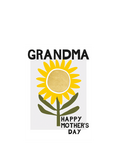 Rachel Ellen Sunflower Grandma Mother's Day Card