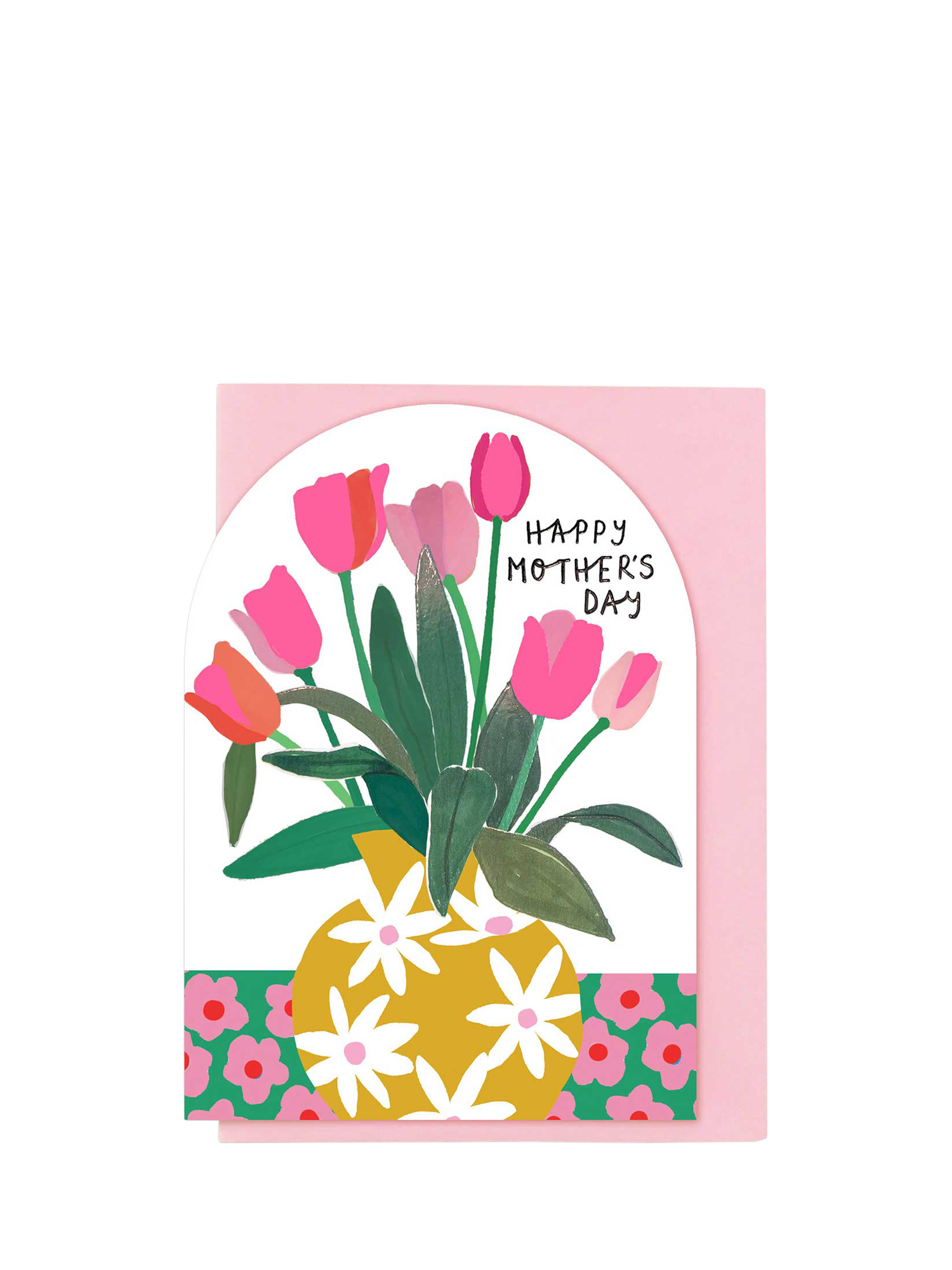 Stop the Clock Design Happy Mother's Day Tulip Vase Mother's Day Card