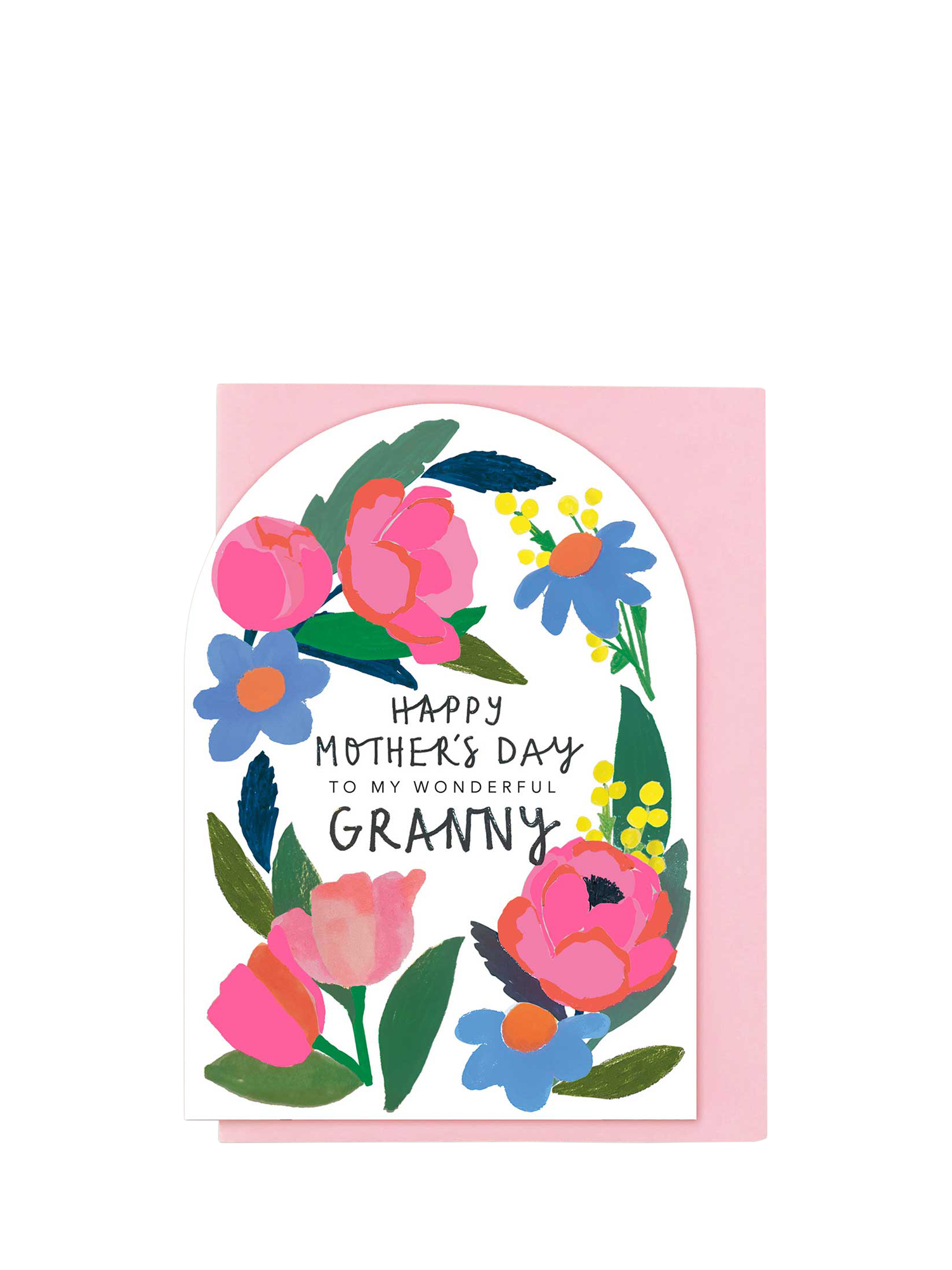 Stop the Clock Design Wonderful Granny Wreath Mother's Day Card