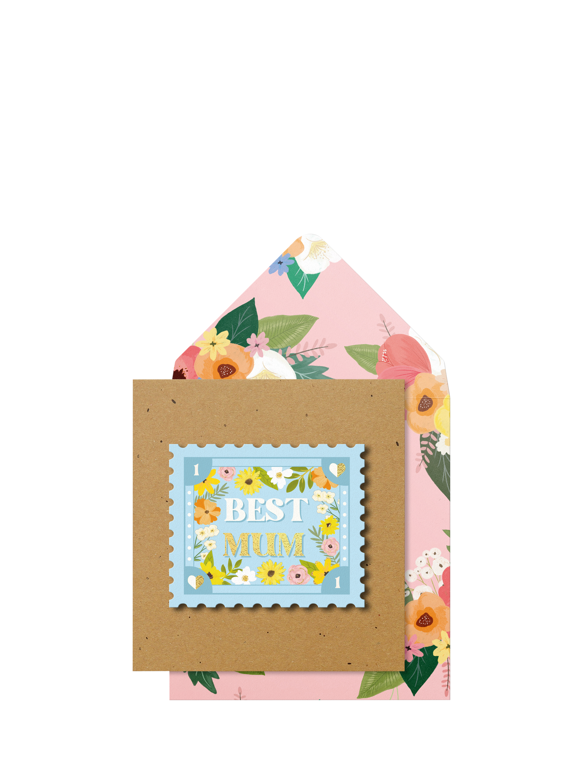 Tache Crafts Best Mum Stamp Mother's Day Card