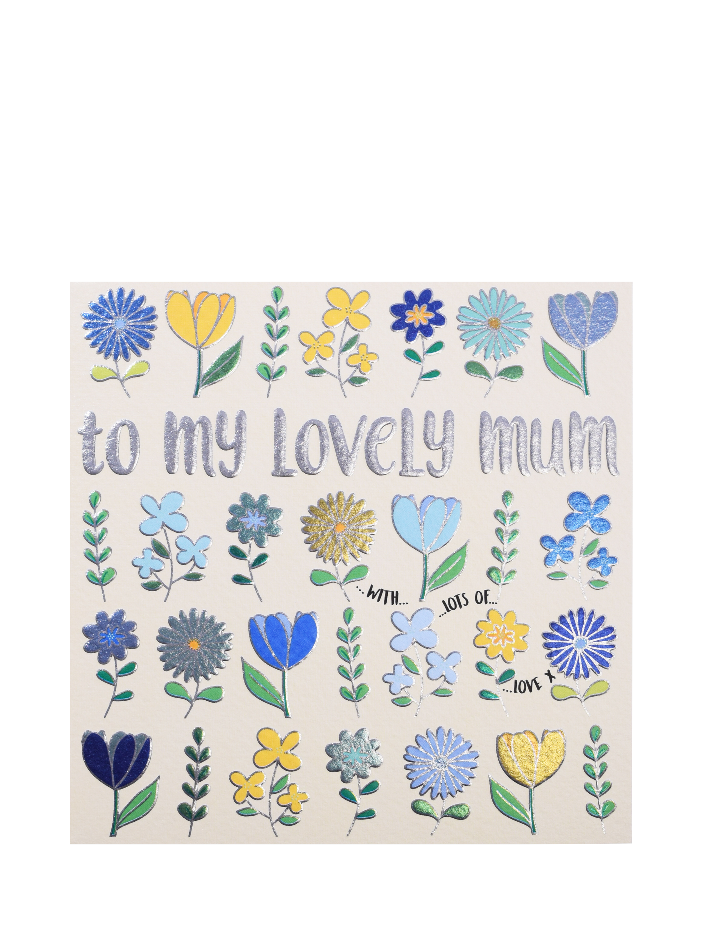 Wendy Jones Blackett Lovely Mum Flowers Mother's Day Card