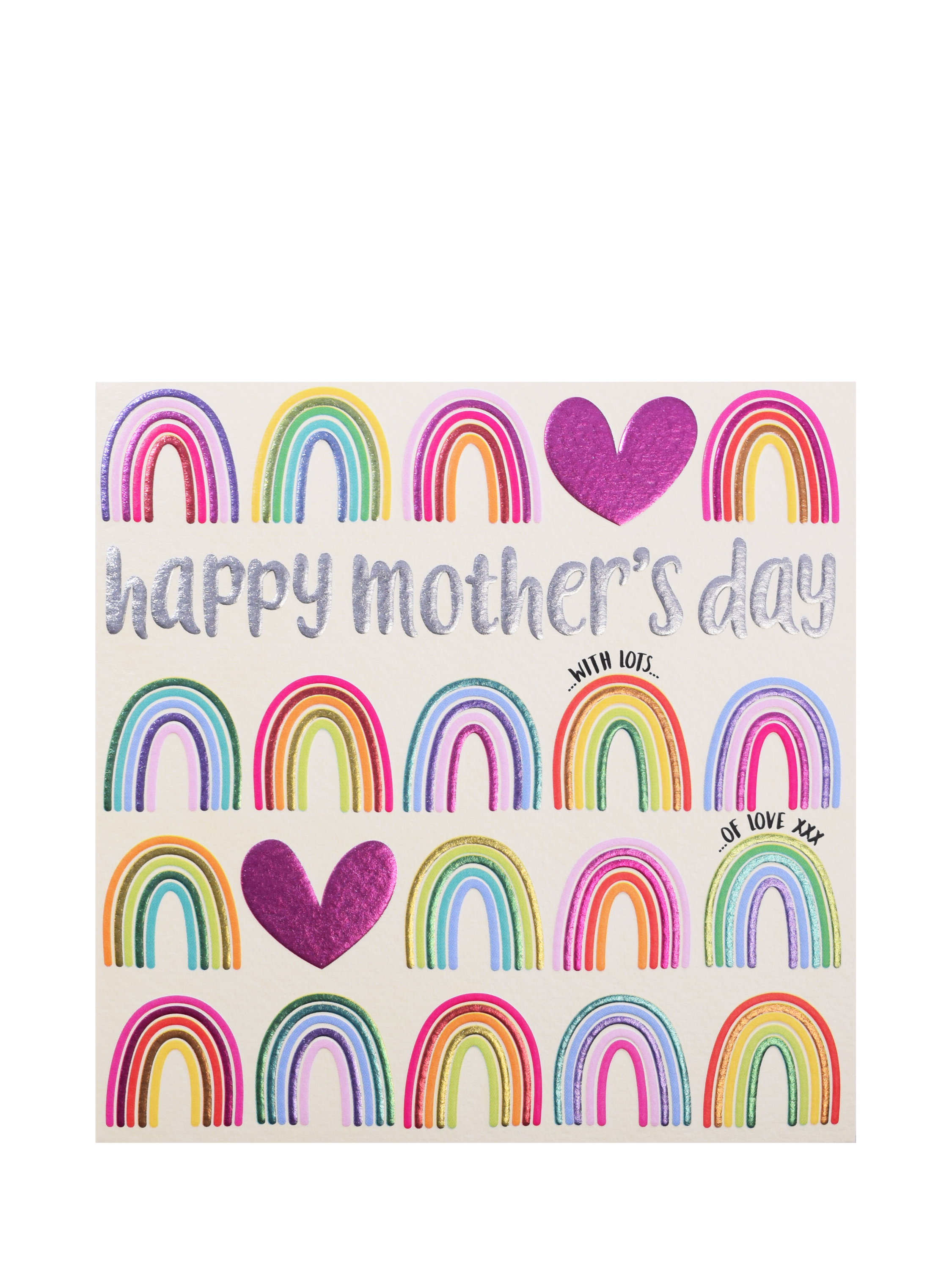 Wendy Jones Blackett Rainbows and Hearts Mother's Day Card