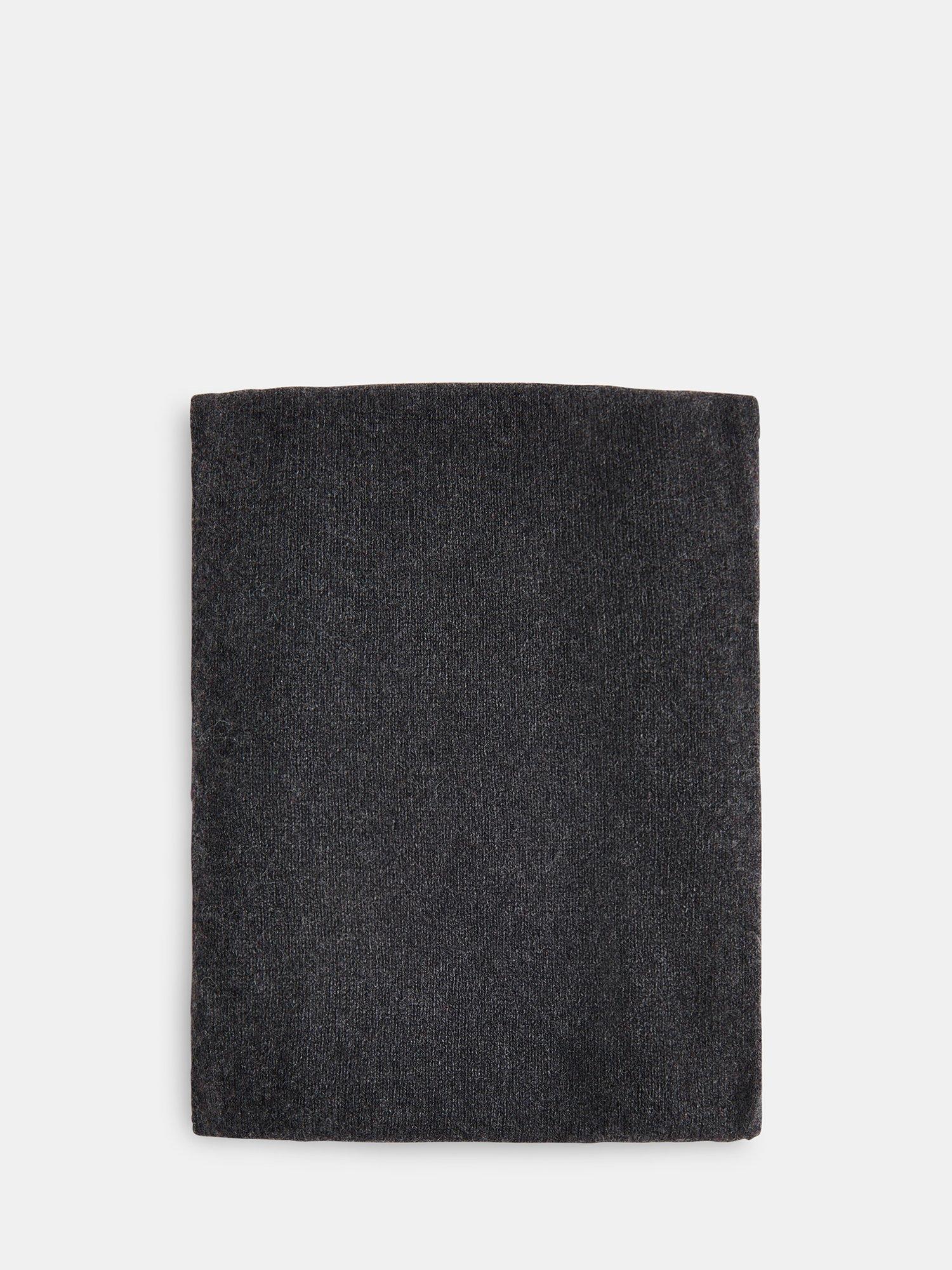 Product image 2 of 5, which shows Whistles Cashmere Rich Scarf, Dark Grey