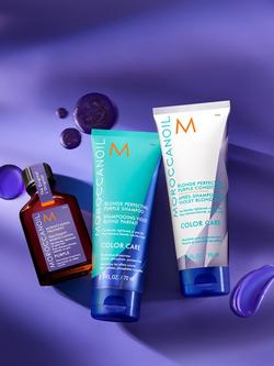 Moroccanoil Blond Perfecting Purple Shampoo, 200ml - view 2, 