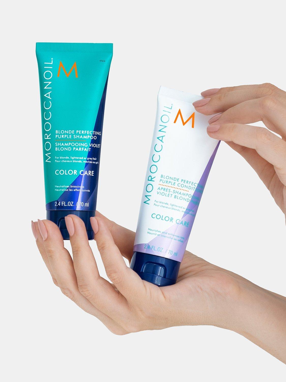 Product image 8 of 8, which shows Moroccanoil Blond Perfecting Purple Shampoo, 200ml