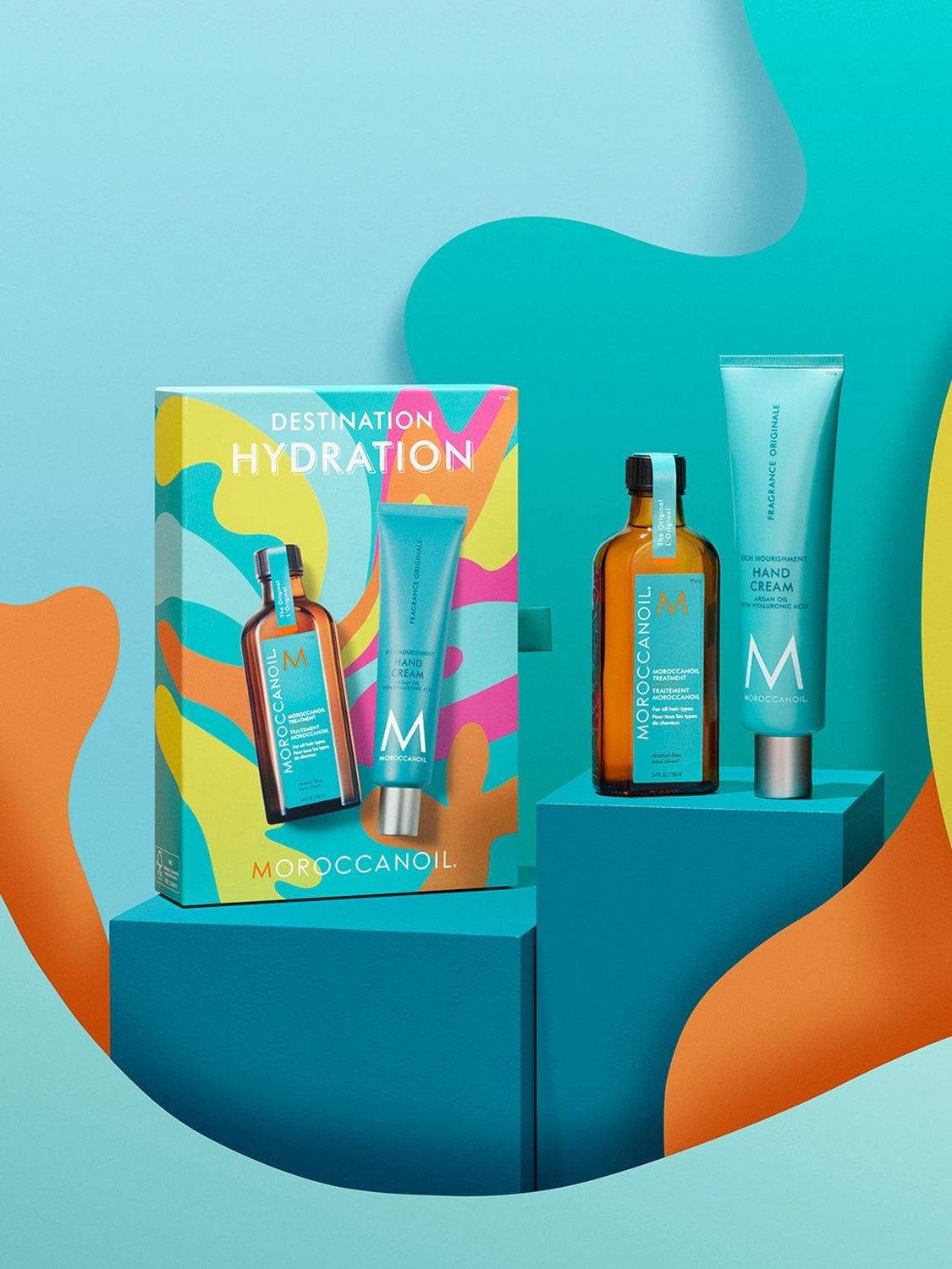 Product image 3 of 6, which shows Moroccanoil Destination Hydration Hair & Hand Care Gift Set