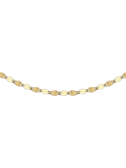 IBB 18ct Gold Forzatina Chain Necklace, Gold, Gold