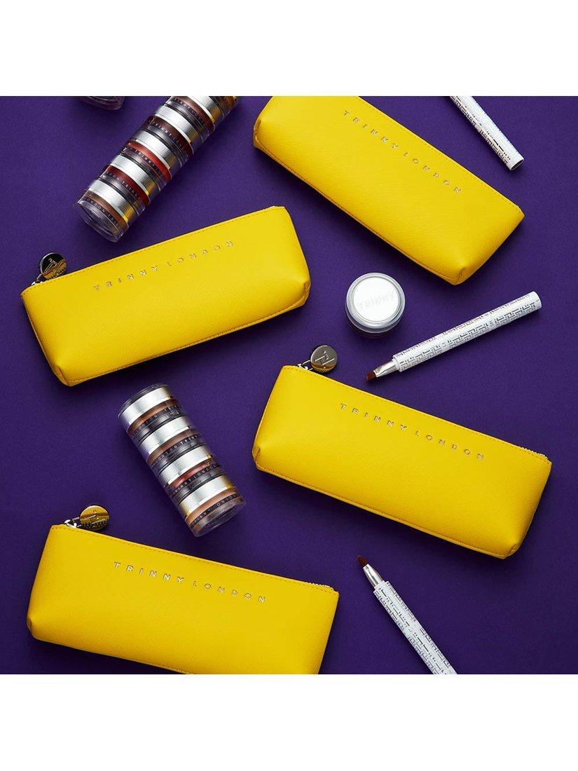 Product image 2 of 4, which shows Trinny London The Elizabeth Makeup Bag, Yellow