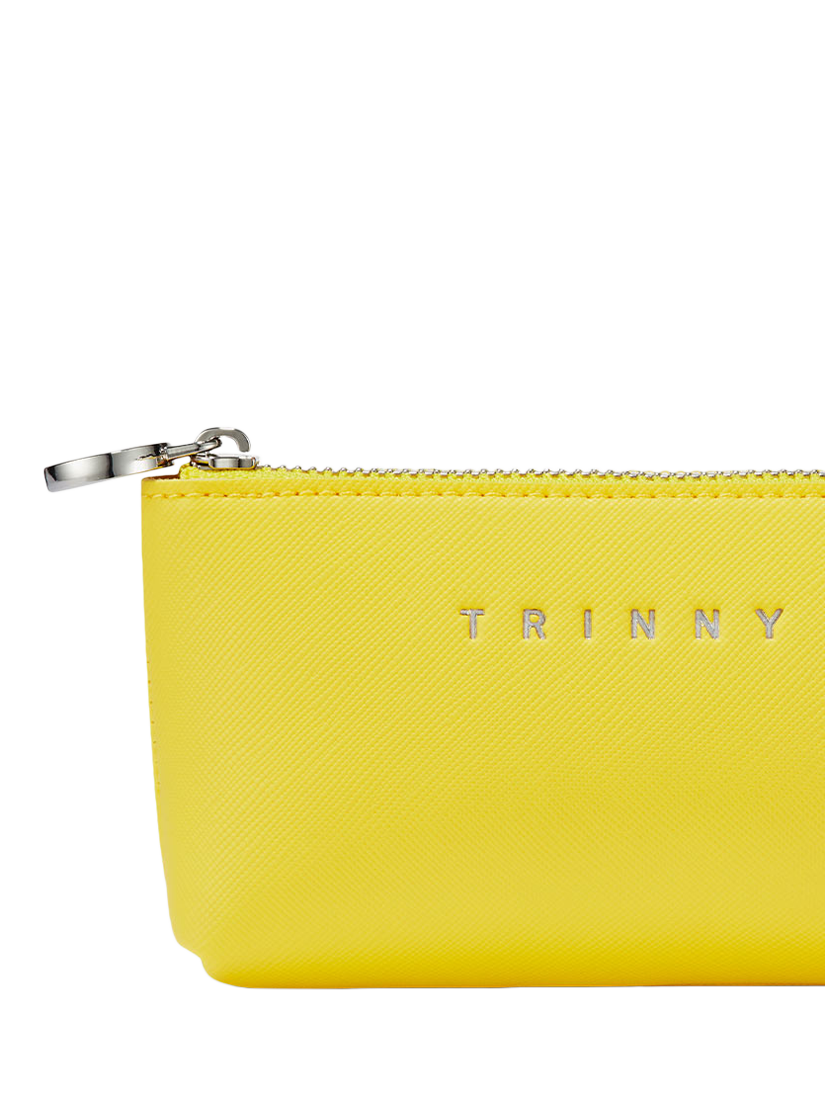 Product image 4 of 4, which shows Trinny London The Elizabeth Makeup Bag, Yellow