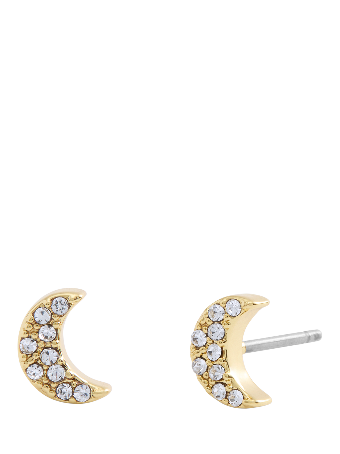 Product image 4 of 5, which shows Coach Celestial Star and Moon Pendant Necklace and Earrings Jewellery Set, Gold