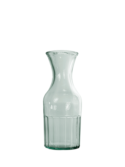 Vidrios San Miguel Vintage Recycled Glass Carafe, 1L, Clear, Clear