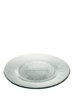 Vidrios San Miguel Authentic Glass Serving Plate, 32cm, Clear, Clear