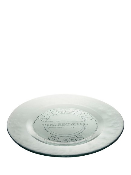Vidrios San Miguel Authentic Glass Serving Plate, 32cm, Clear, Clear