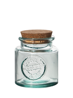Vidrios San Miguel Authentic Recycled Glass Storage Jar, 250ml, Clear, Clear