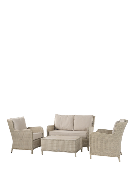 Bramblecrest Chedworth 4-Seater Garden Lounge Set, Sandstone, Sandstone