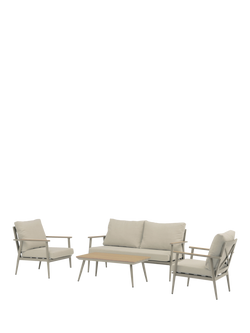 Bramblecrest RHS Wisley 4-Seater Garden Lounge Set, Mocha, Mocha