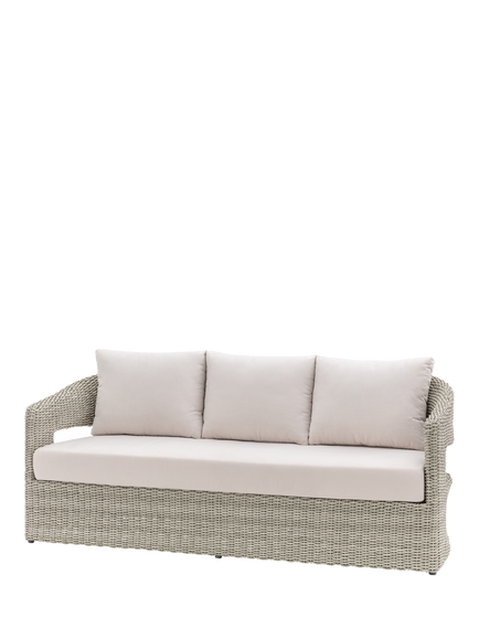 Gallery Direct Hvar 3-Seater Garden Sofa, Natural - view 2, Natural
