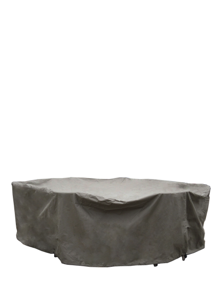 Bramblecrest Rattan 8-Seater Elliptical Dining Set Water Repellent Garden Furniture Covers, Khaki, Khaki