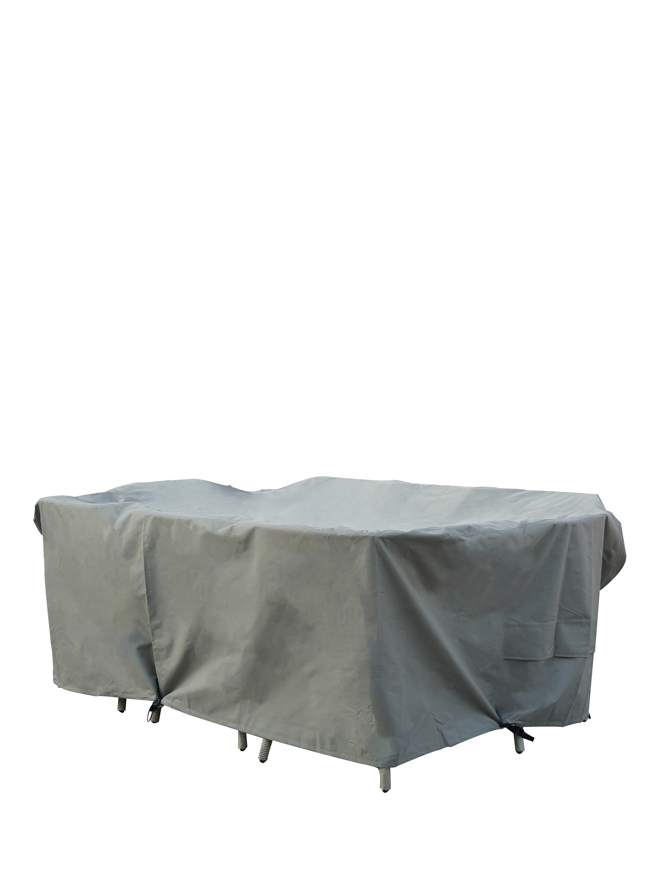 Bramblecrest Rattan 8-Seater Rectangular Dining Set Water Repellent Garden Furniture Covers, Khaki