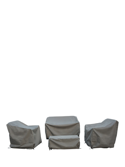 Bramblecrest RHS Wisley 2-Seater Sofa Set Water Repellent Garden Furniture Covers, Khaki, Khaki