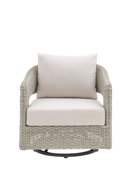 Gallery Direct Hvar Swivel Garden Chair, Natural, Natural