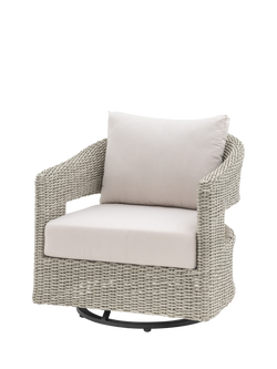 Gallery Direct Hvar Swivel Garden Chair, Natural - view 2, Natural