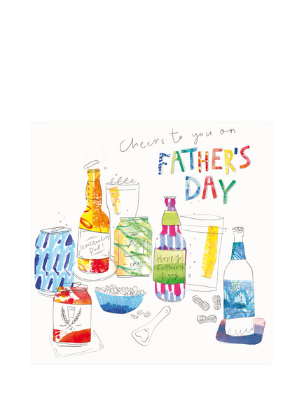 Woodmansterne Craft Beer Bottles Father's Day Card, 