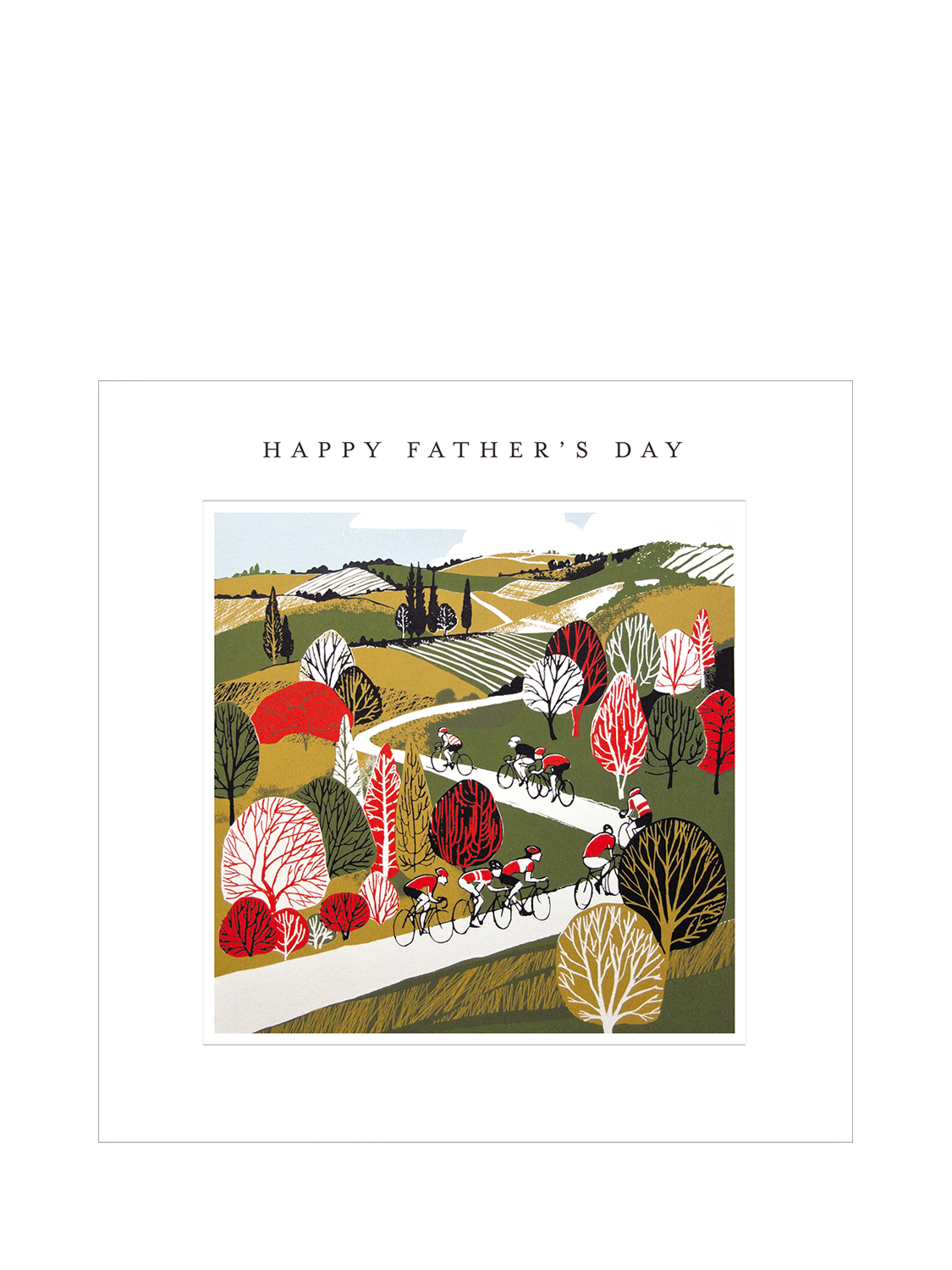 Woodmansterne Cycling Race Father's Day Card