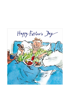 Woodmansterne Dad Having Breakfast In Bed Father's Day Card