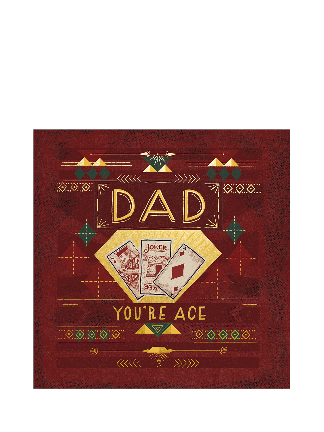 Woodmansterne Deck Of Cards Father's Day Card