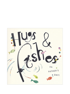 Woodmansterne Hugs and Fishes Father's Day Card