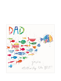 Woodmansterne Shoal Of Bright Fish Father's Day Card