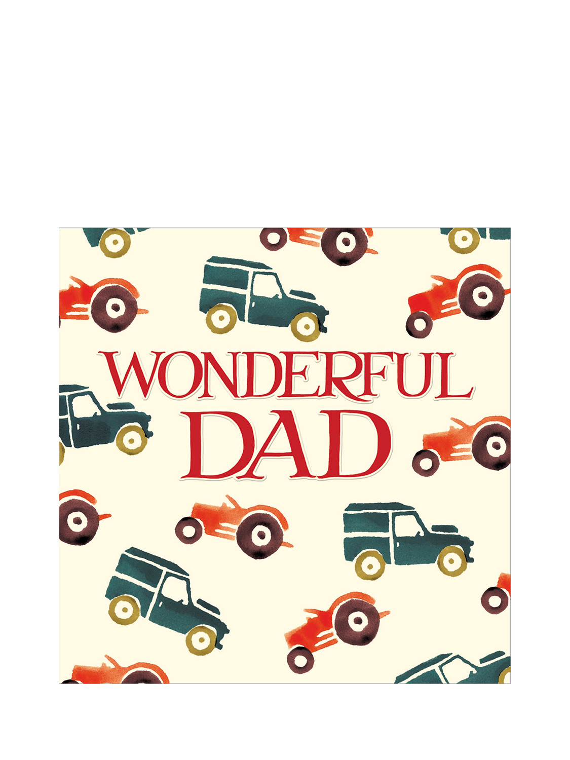 Emma Bridgewater Tractor & Landrover Icons Father's Day Card
